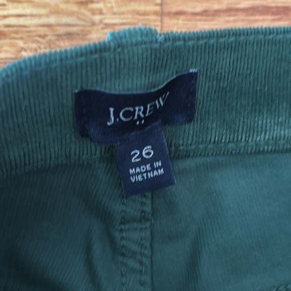J. CREW Green Corduroy’s Straight leg Woman’s Sz 6 Hunter Green EXC CONDITION - Picture 3 of 5